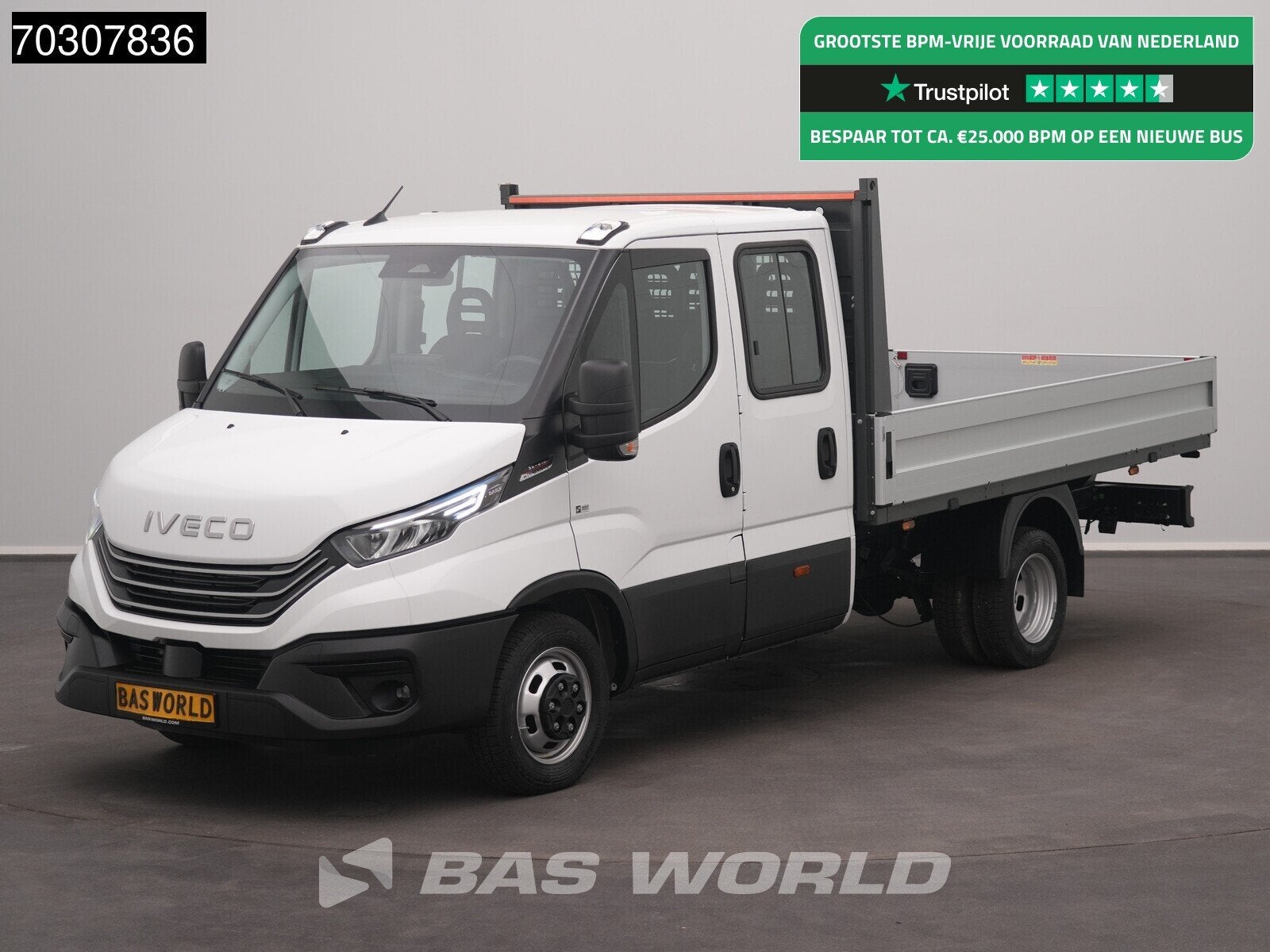 Iveco Daily 35C21 3.0L Open Laadbak Dubbel Cabine 210PK Dubb, Auto's, Stof, Euro 6, 4 cilinders, Iveco