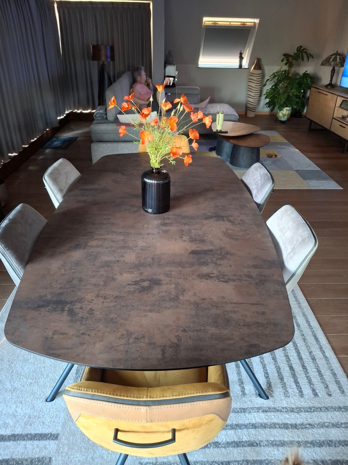 Tafel en 6 stoelen, Enlèvement, Neuf, 200 cm ou plus, 50 à 100 cm