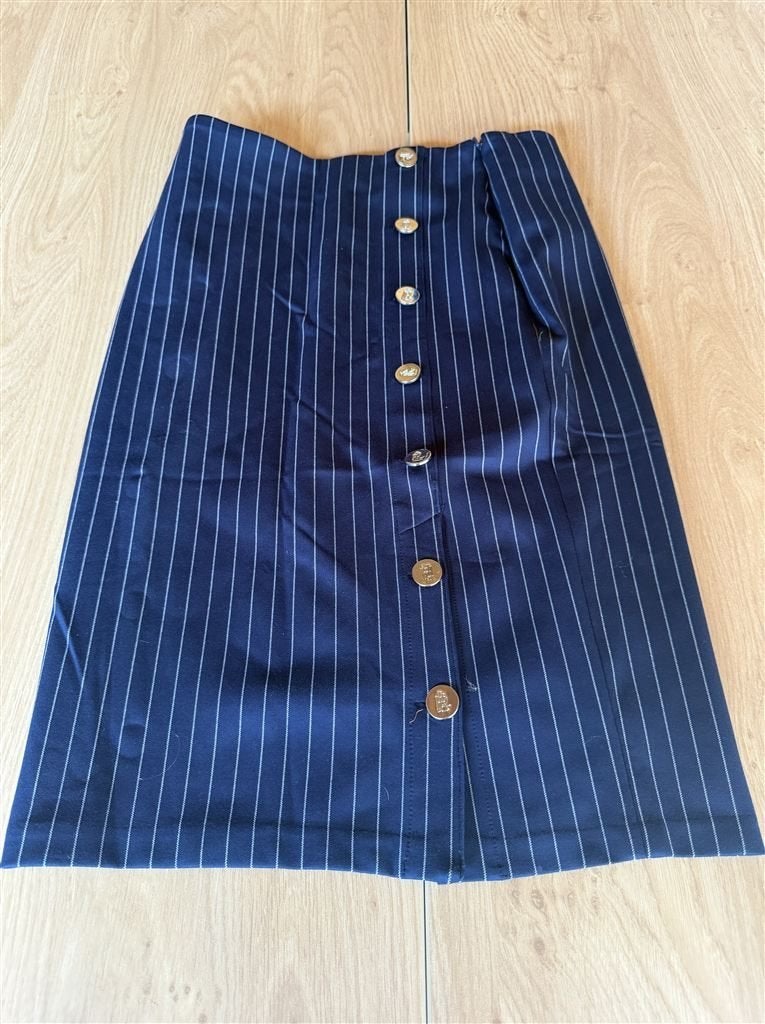 Ralph Lauren Blauwe Rok met Knopen - Maat S/P, Vêtements | Femmes, Enlèvement ou Envoi, Comme neuf, Taille 36 (S)