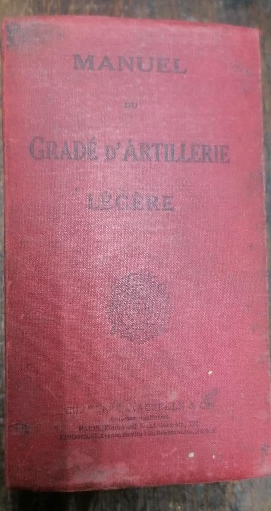 Livret militaire artillerie légère ww, Collections, Envoi, Armée de terre, Livre ou Revue