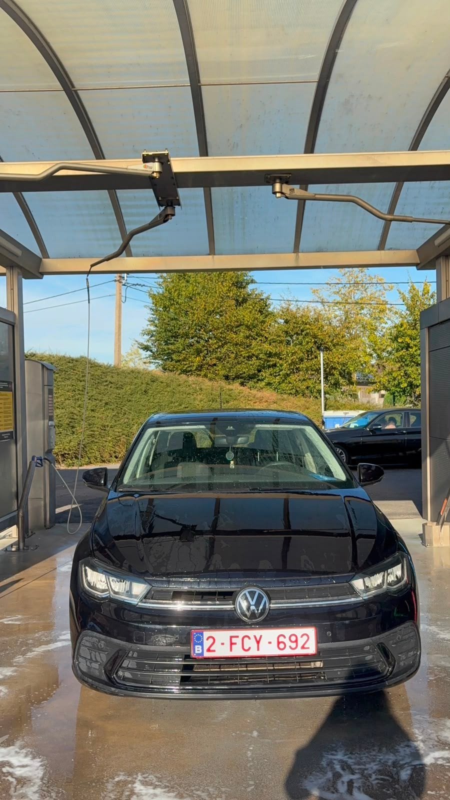 VW polo 1.0 TSI 2022, Auto's, Voorwielaandrijving, Parkeersensor, Zwart, Handgeschakeld