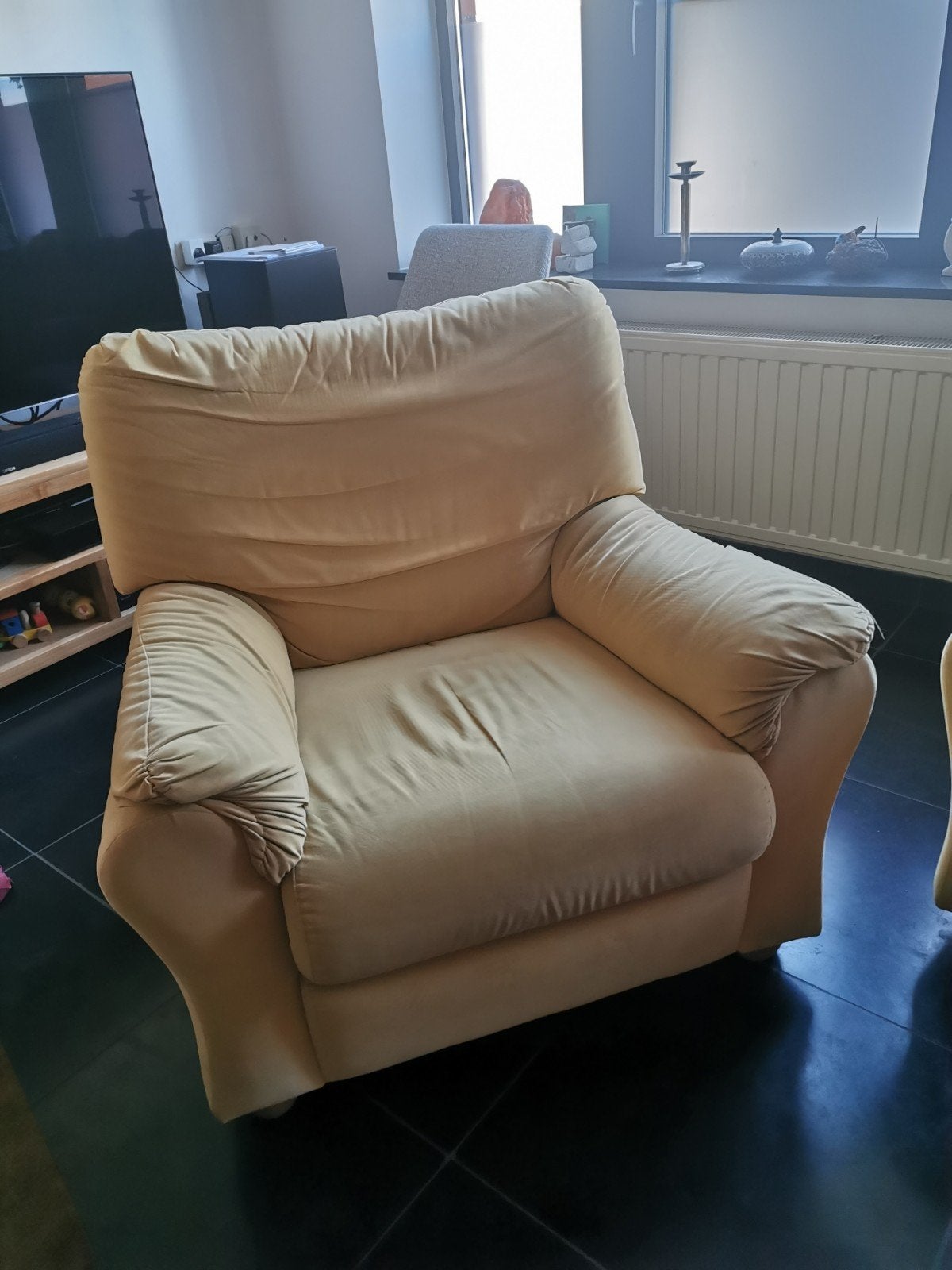 gratis zetels, Ophalen, Stof