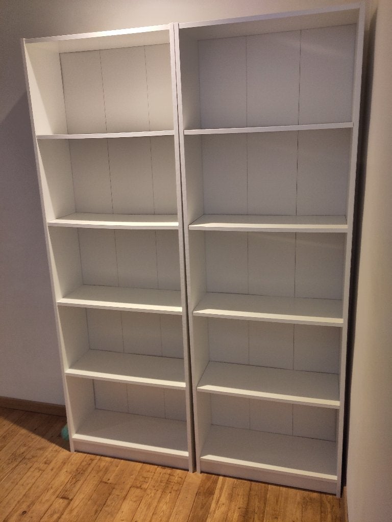 Bibliothèques Ikea blanches, Moins de 25 cm, Comme neuf, 50 à 100 cm, 150 à 200 cm
