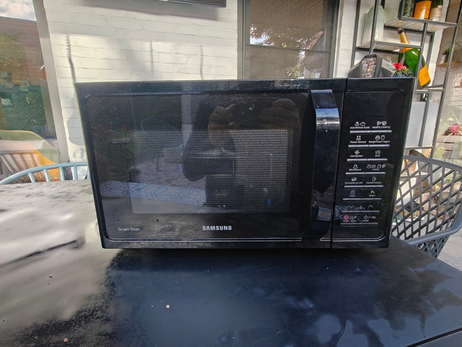 Samsung combi oven, Elektronische apparatuur, Ophalen, Zo goed als nieuw, Vrijstaand, Combi-microgolfoven