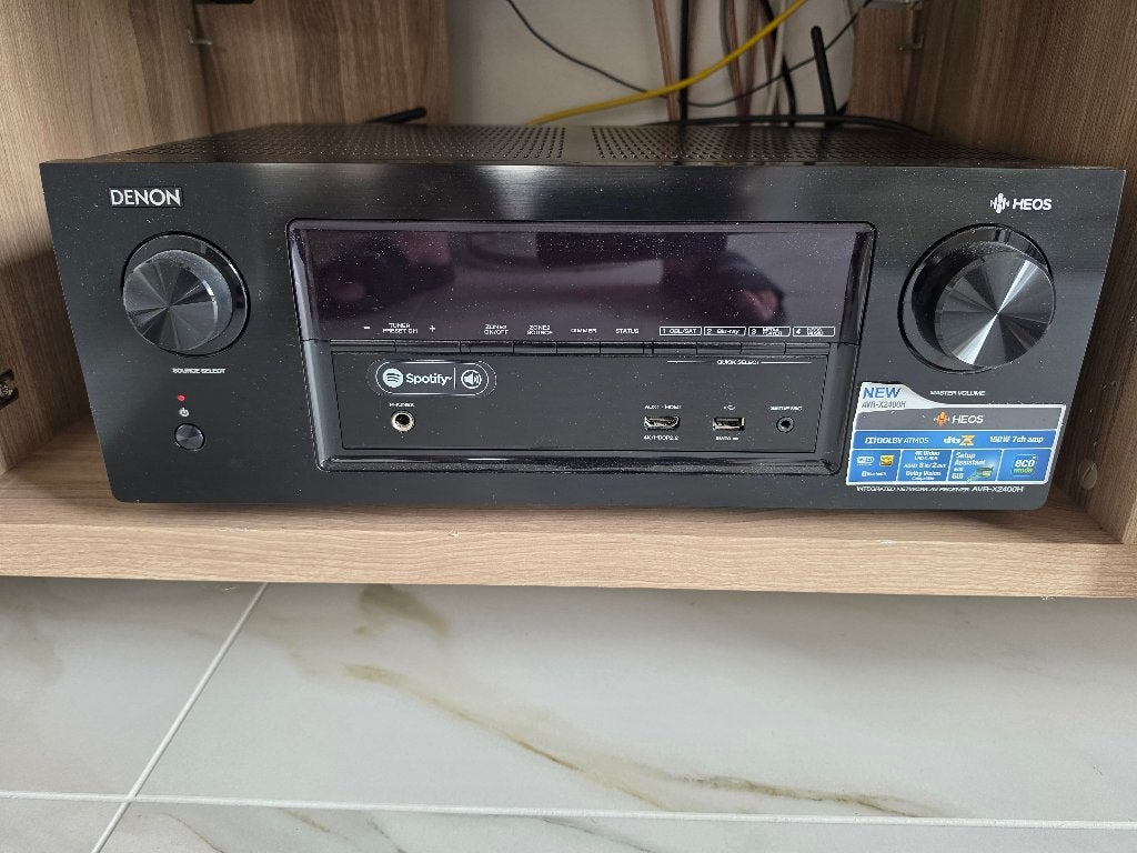 Home Cinéma Denon AVR-X2400H & Enceintes 5.1.2 Focal Atmos, Enlèvement, Comme neuf, Autres systèmes, 70 watts ou plus