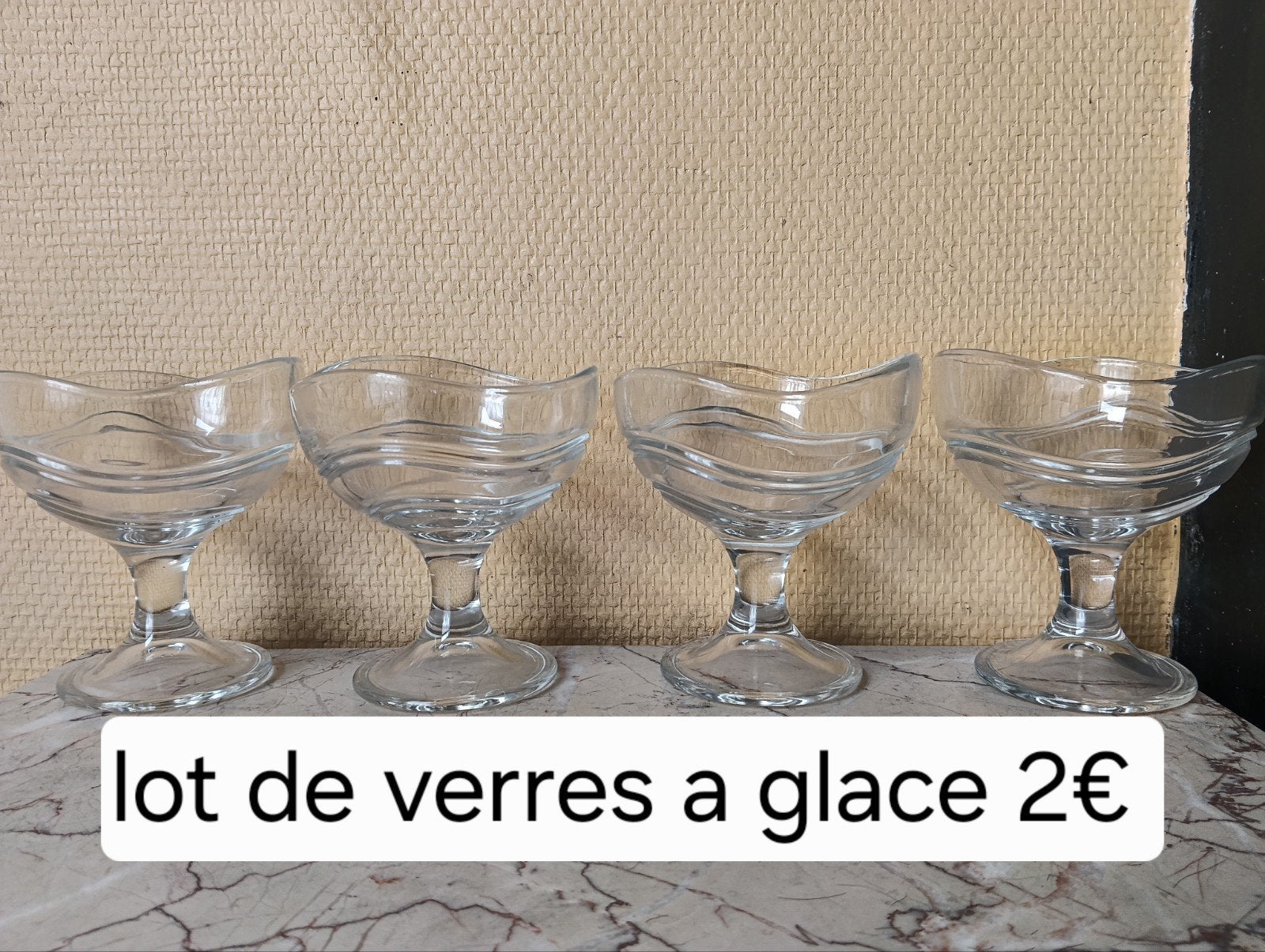 verres a glace, Collections, Verres & Petits Verres, Enlèvement
