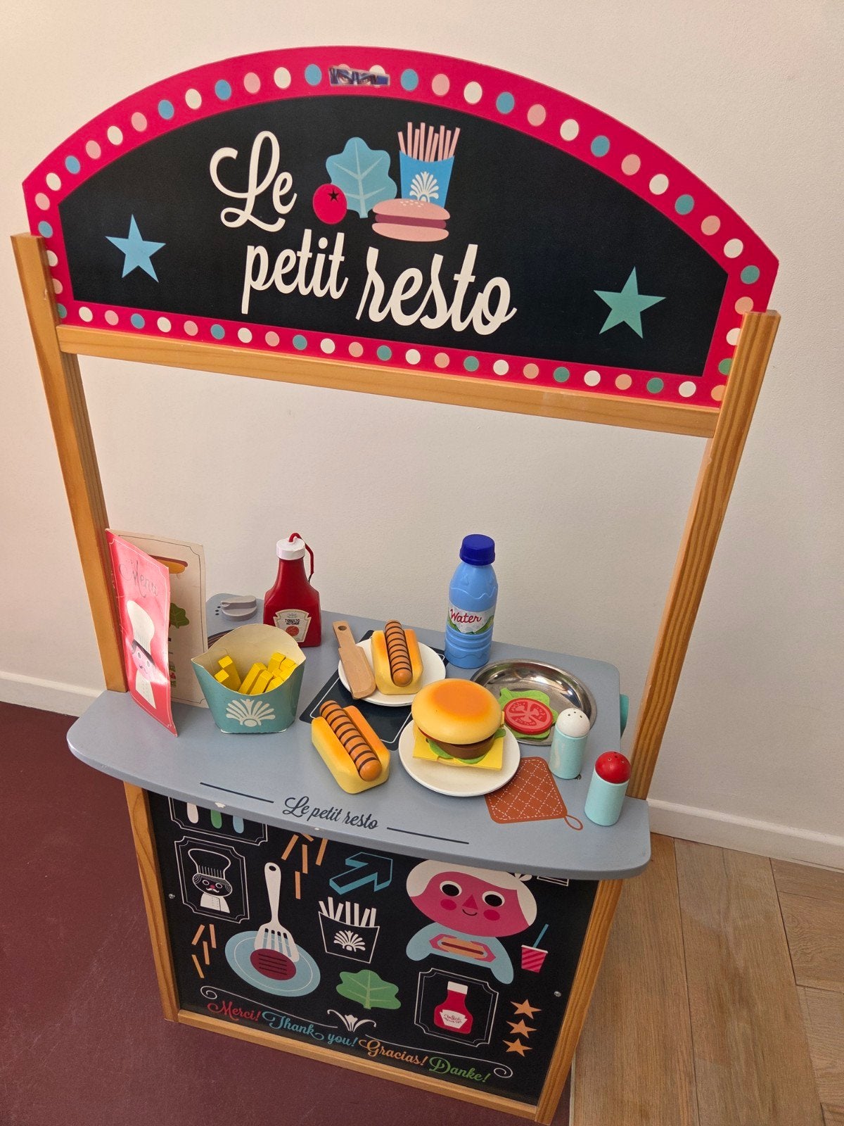 Petit resto jouet pour enfants, Enfants & Bébés, Enlèvement, Comme neuf, Bois, Jouer à la cuisine