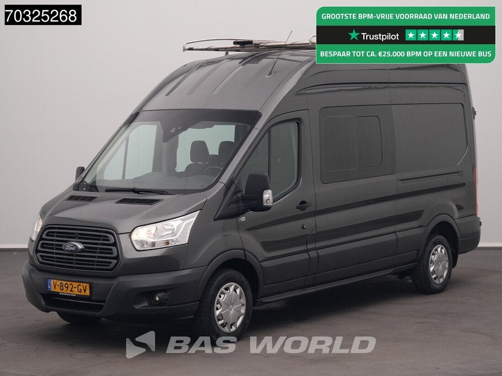 Ford Transit 170pk Dubbel Cabine 170PK L3H3 Hoog Dak Trekhaa, Argent ou Gris, Achat, Euro 6, Entreprise