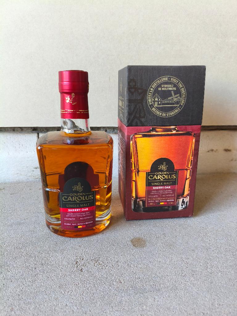 Gouden Carolus Single Malt Sherry Oak whisky, Verzamelen, Wijnen, Ophalen, Vol
