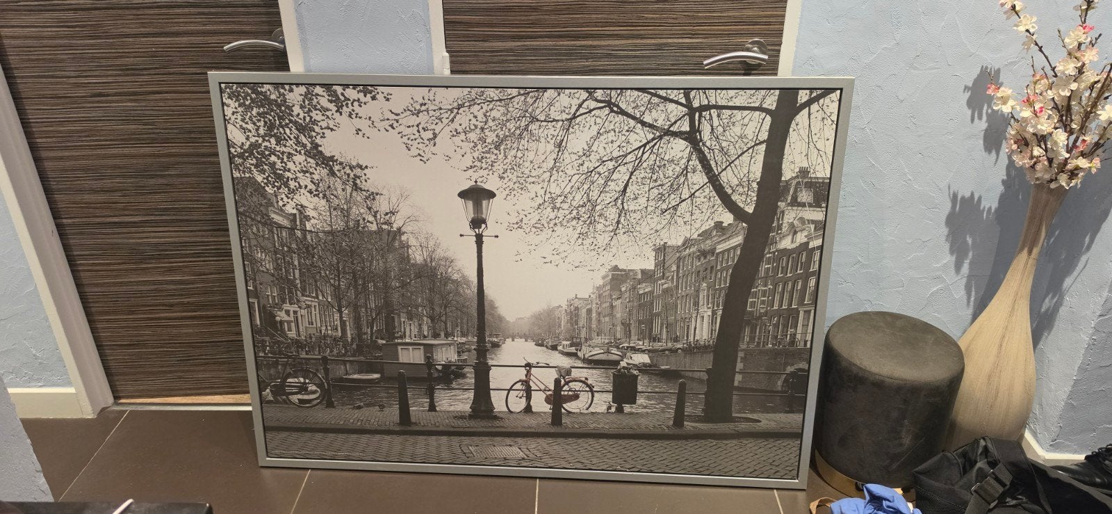 Poster Amsterdam + cadre à donner!, Collections, Enlèvement