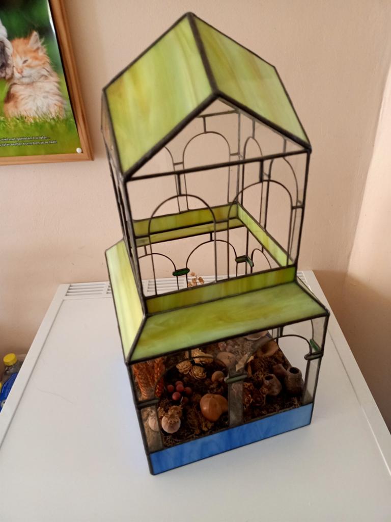 Origineel handgemaakte Tiffany decoratie serre, Ophalen