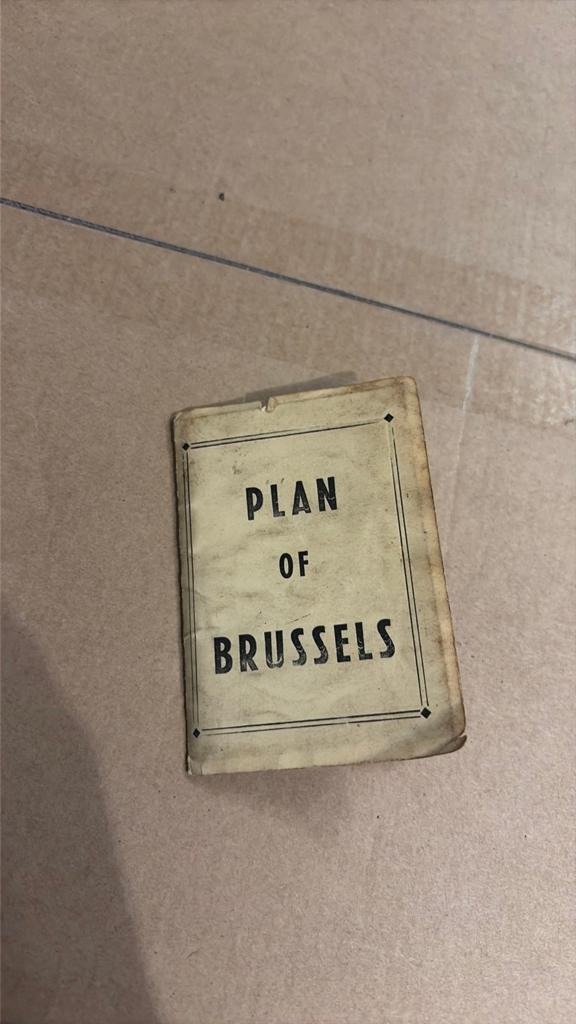 Plan de la ville de Bruxelles (Belgique), années 1930, Boeken, Atlassen en Landkaarten, Ophalen of Verzenden, België