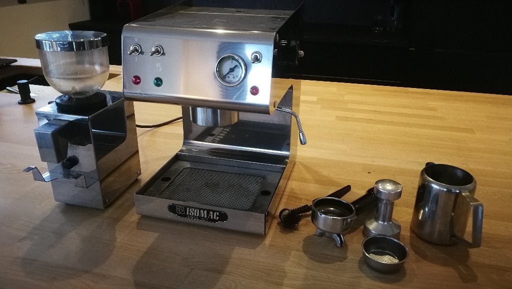 Isomac Maverick avec moulin à café, Enlèvement, Utilisé, Machine à espresso