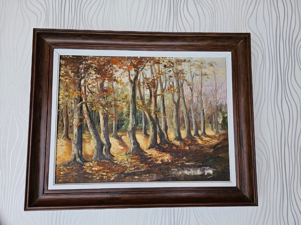 Toile de Peintre " Pierre Michigan " Peintre français, Peinture à l'huile, Paysage, Signé, Enlèvement