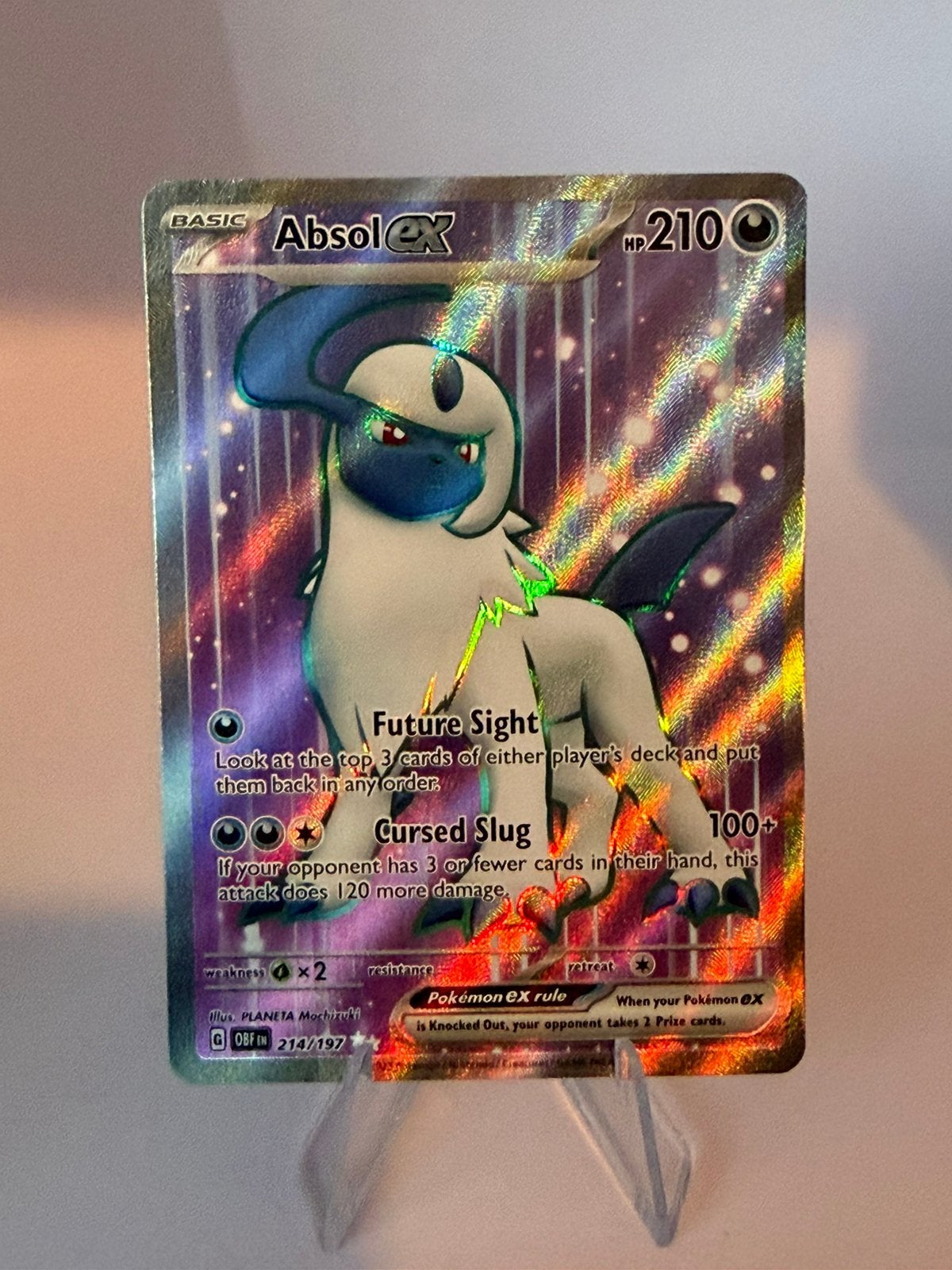 Absol EX Pokemon 214/197 k, Hobby en Vrije tijd, Verzamelkaartspellen | Pokémon, Ophalen of Verzenden, Zo goed als nieuw