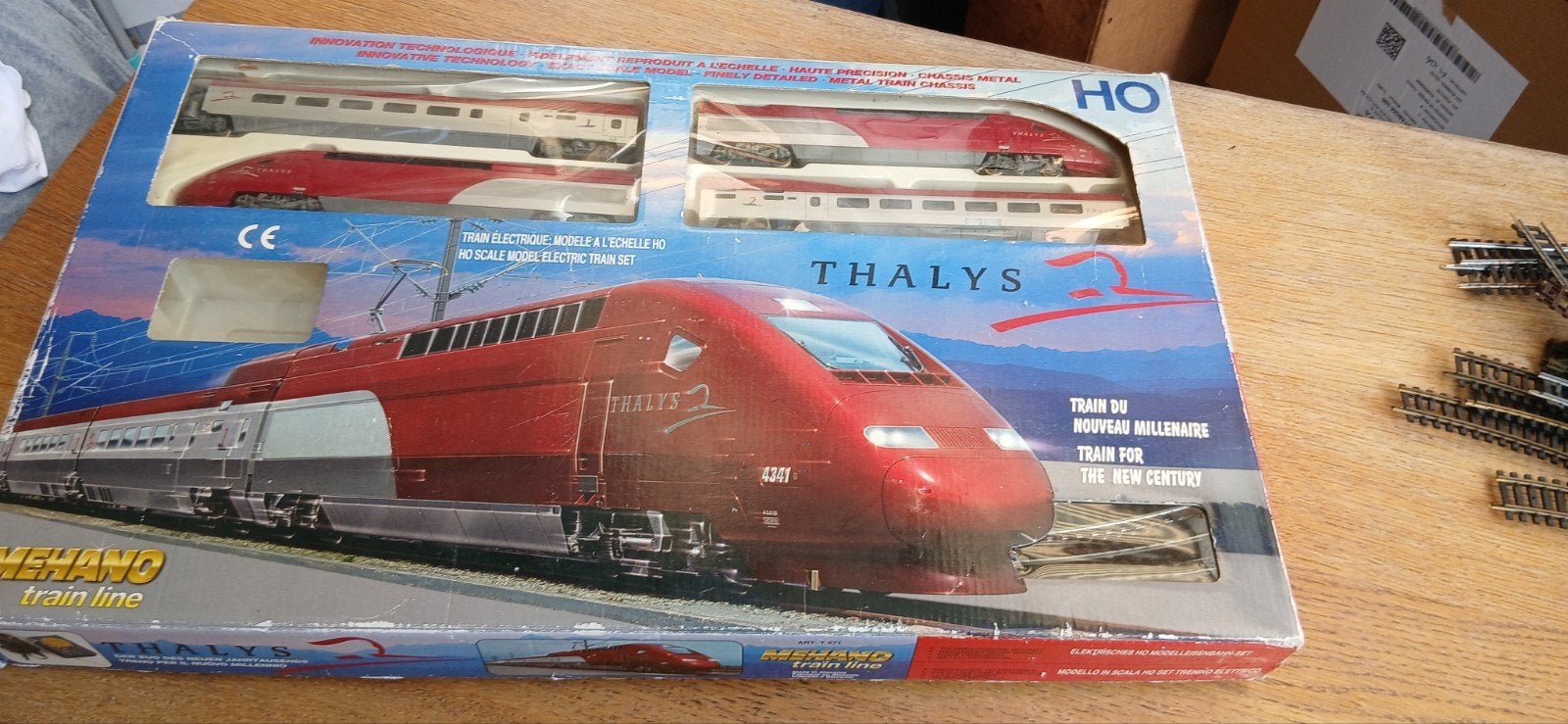 Coffret Train Électrique TGV Thalys Mehano HO (Complet & Tes, Hobby & Loisirs créatifs, Enlèvement ou Envoi, Rails