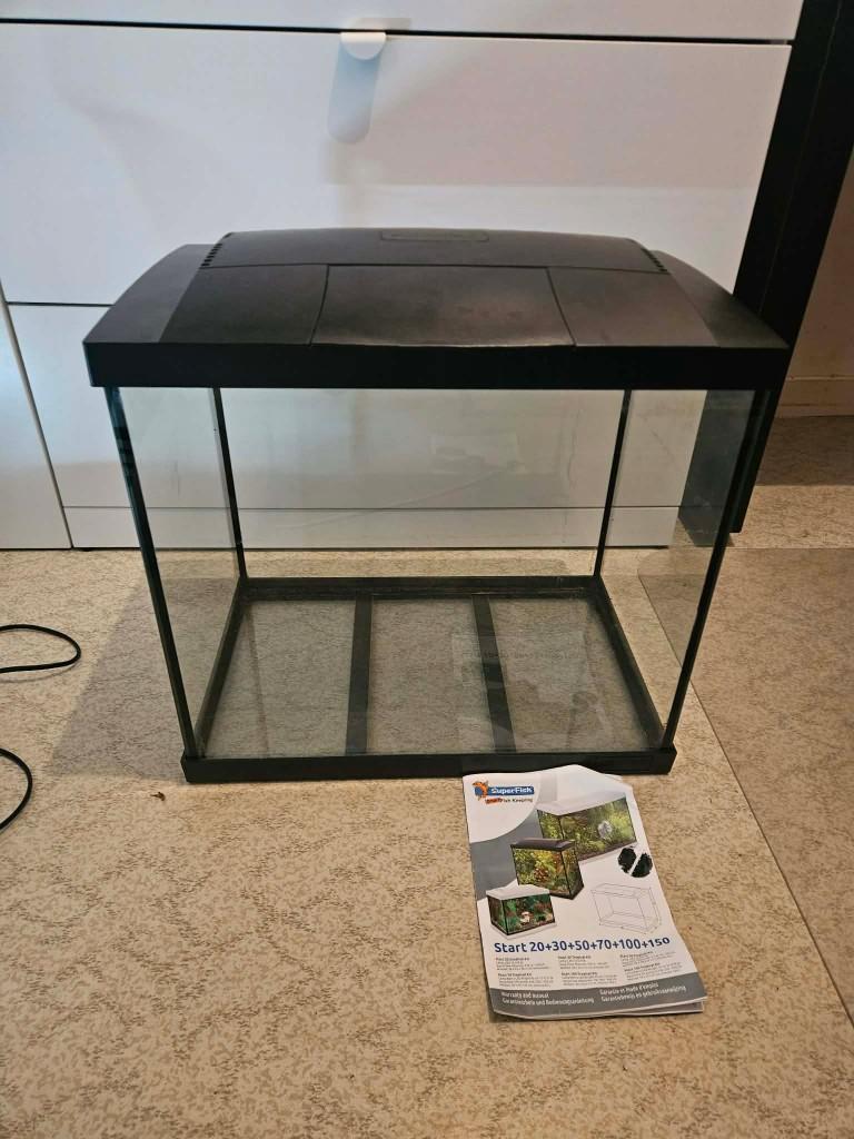 SuperFish Aquarium 45L 44x28x42 cm, Animaux & Accessoires, Enlèvement, Chauffage, Utilisé, Superfish