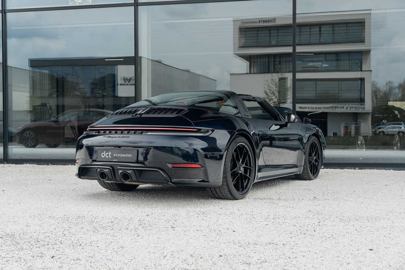 Porsche 992 Targa 4 GTS MoonlightBlue PTS Burmester Lift Ven, Gebruikt, Euro 6, 398 kW, Cabriolet