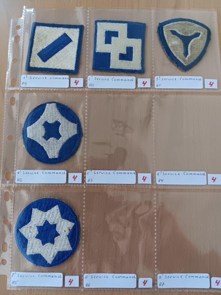 Us ww2 patches, Ophalen of Verzenden