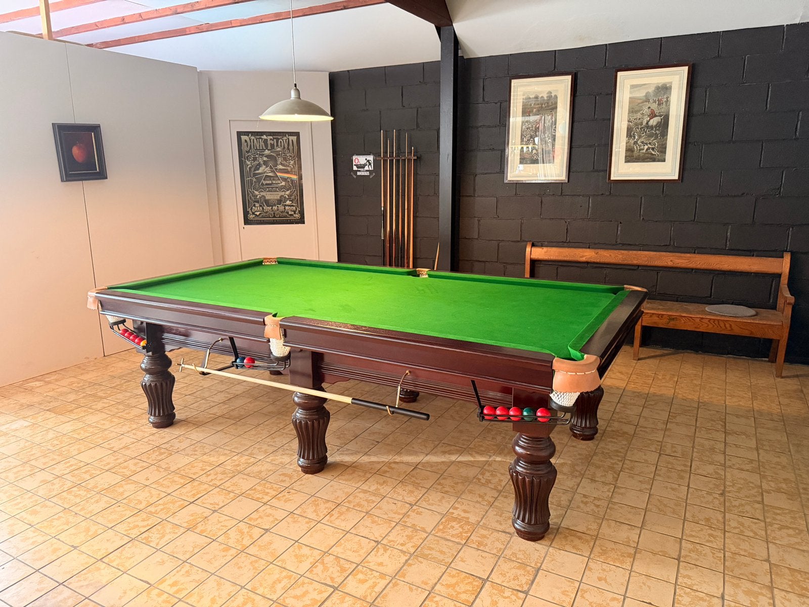 Snookertafel 9 ft, Sports & Fitness, Billards & Billards américains, Enlèvement, Comme neuf, Table de snooker