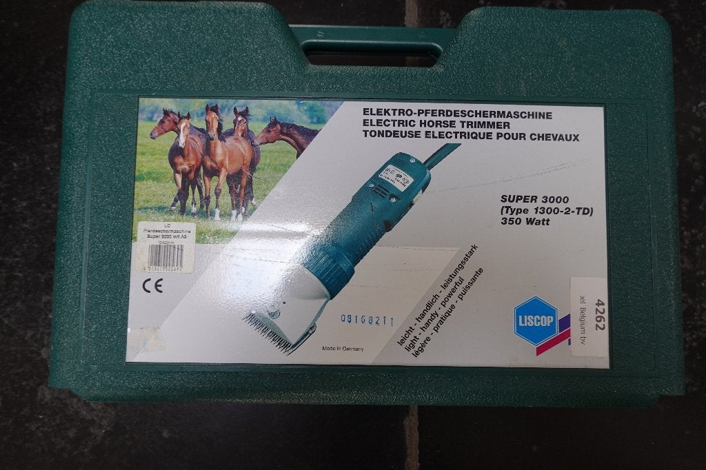 Liscop paardenscheermachine super 3000 (type1300-2-TD), Dieren en Toebehoren, Liscop, Ophalen of Verzenden, Gebruikt, Scheerapparatuur
