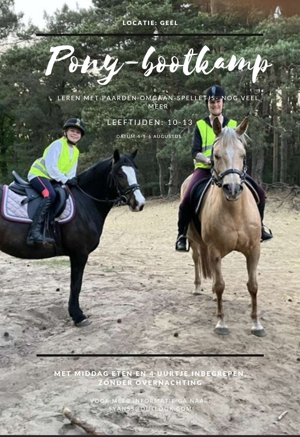 pony bootkamp, Enlèvement