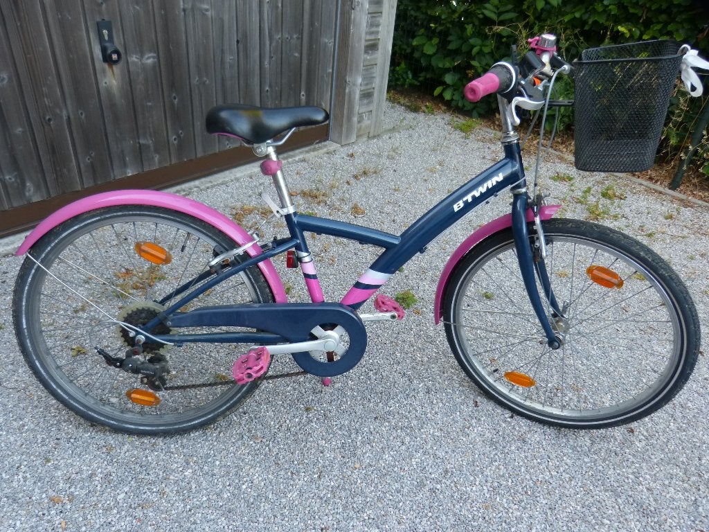vélo pour fille, Frein sur jante, B-Twin, Enlèvement, 22 pouces