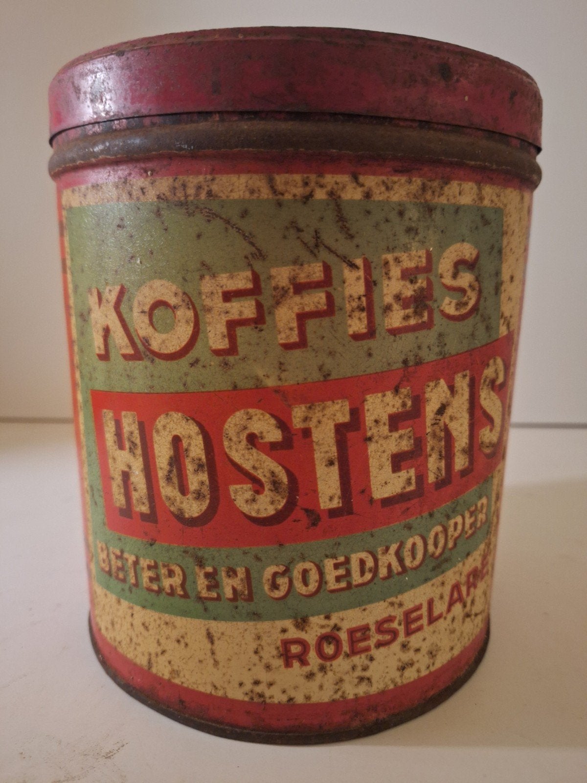 oud koffieblik koffies Hostens Roeselare, Verzamelen, Ophalen of Verzenden