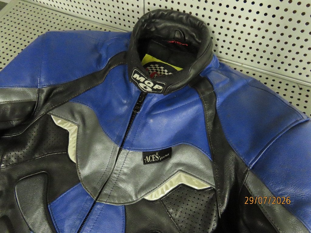 Veste de moto Nice & Tough MQP avec protection, taille 50, Motos, Seconde main, Enlèvement ou Envoi, MQP, Manteau | cuir