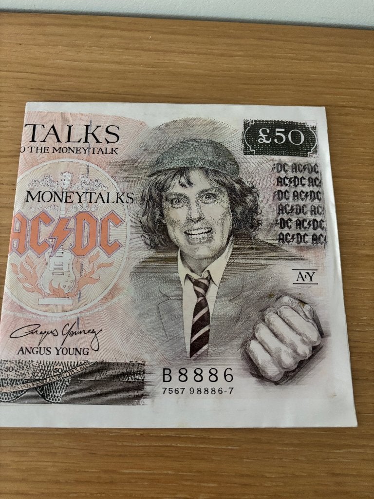 Single - ACDC - Money talks, Cd's en Dvd's, Gebruikt, 7 inch, Ophalen of Verzenden, Rock en Metal