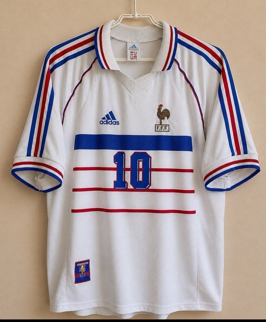 Frankrijk Zidane Voetbalshirt WorldCup Finale 1998, Enlèvement ou Envoi, Maillot