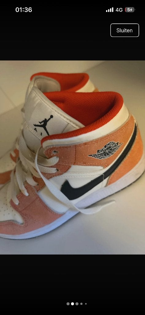 Nike schoenen dames maat 38, Ophalen, Overige kleuren, Zo goed als nieuw, Sneakers