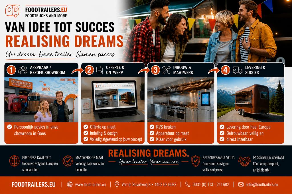 Food truck et installation chez CBG Foodtrucks, Articles professionnels, Horeca | Autre, Enlèvement