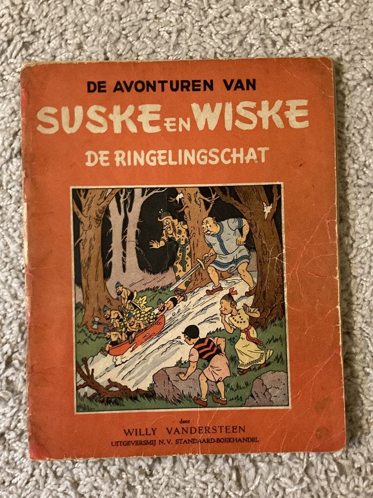 Suske en Wiske - De Ringelingschat - Nr. 13 - 1e druk, 1951, Boeken, Eén stripboek, Ophalen of Verzenden, Gelezen