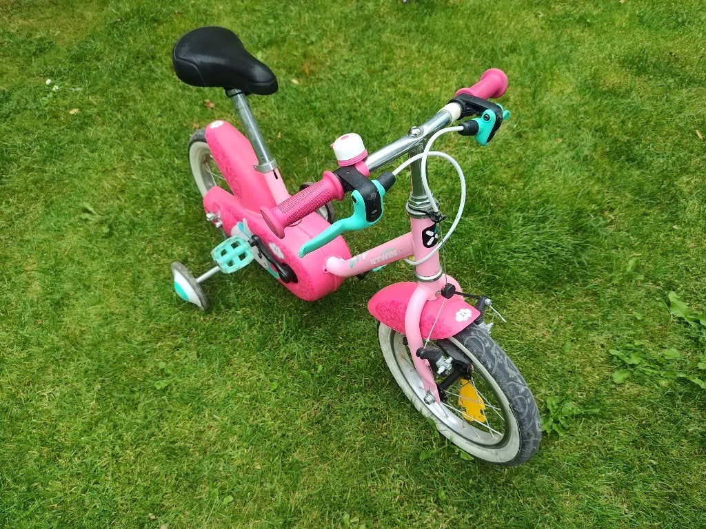 Decathlon kinderfiets Btwin 14 inch voor meisje, Fietsen en Brommers, Fietsen | Kinderfietsjes, Ophalen, Zijwieltjes, Btwin Decathlon