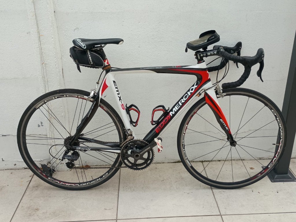 Eddy Merckx EMX-5 Carbon m56 –Campagnolo Centaur 11V + Zonda, Ophalen, Gebruikt