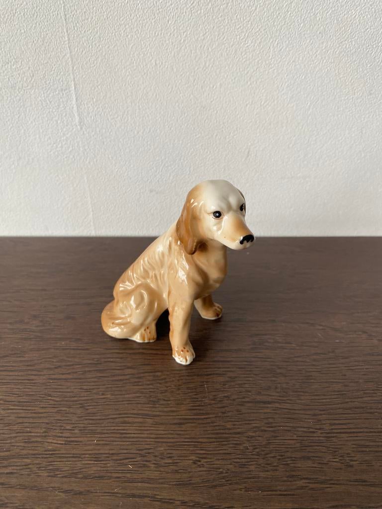Vintage beeldje van golden retriever, Enlèvement, Comme neuf