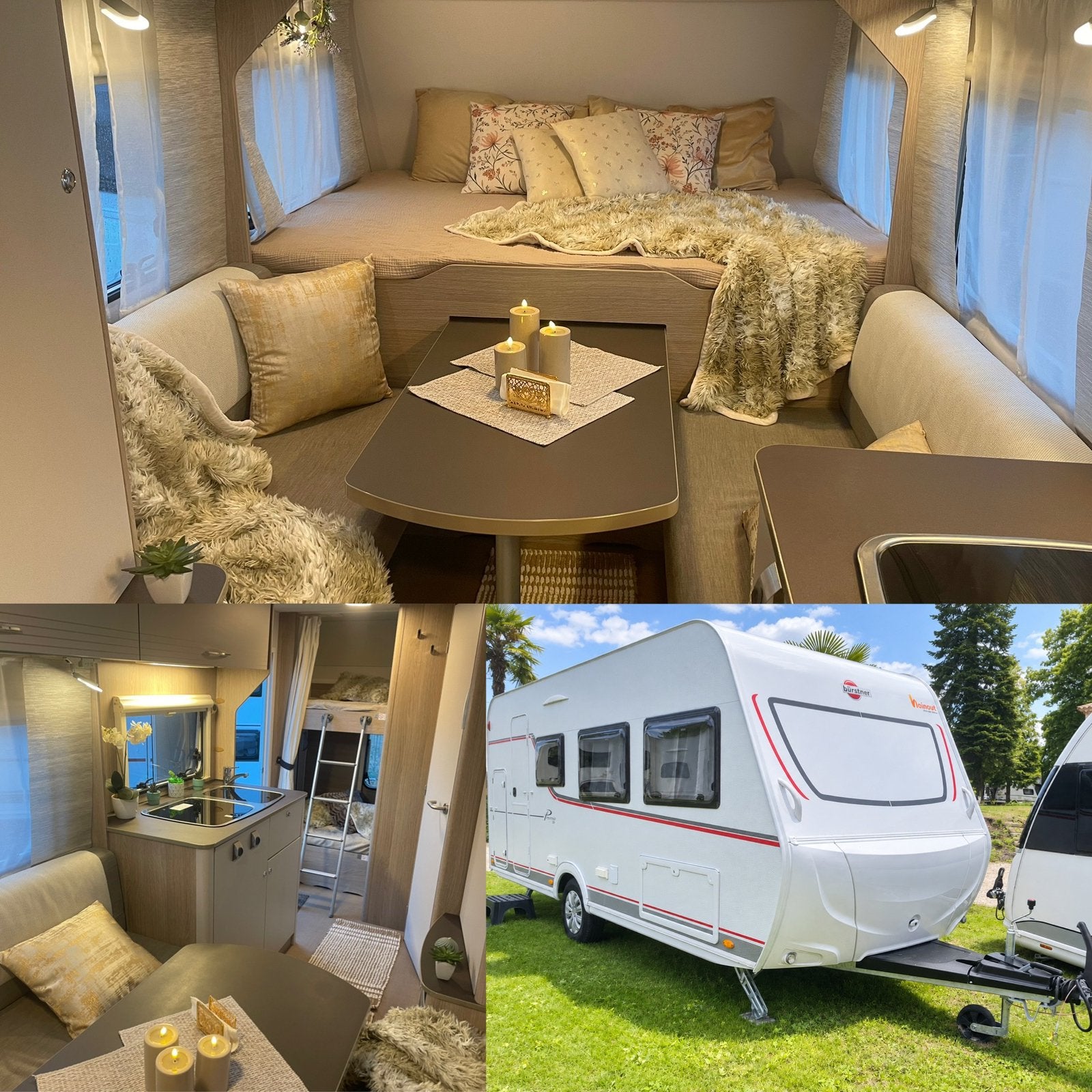 6 persoons caravan Burstner 490, Mover, stapelbed, 2025, Stapelbed, Bedrijf, Bürstner, Tot en met 6
