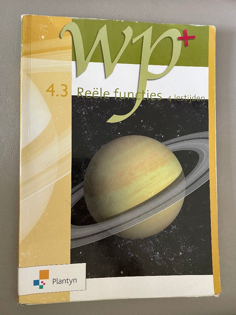WP+ 4.3 Reële functies, Boeken, Schoolboeken, ASO, Wiskunde A, Plantyn, Ophalen
