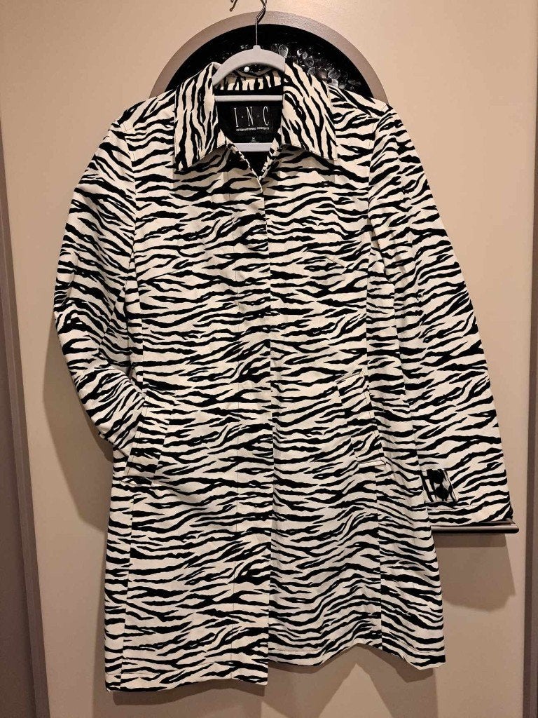 4 x regenjas in zebra, of zwart, blauw, mt M/L, alles zgan, Caravans en Kamperen, Regenkleding, Ophalen of Verzenden, Zo goed als nieuw