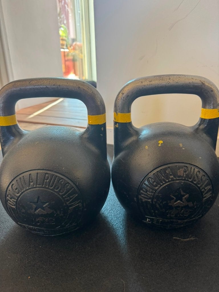 Kettlebell 16 kg Original Russian, Sport en Fitness, Ophalen, Gebruikt, Kettlebell