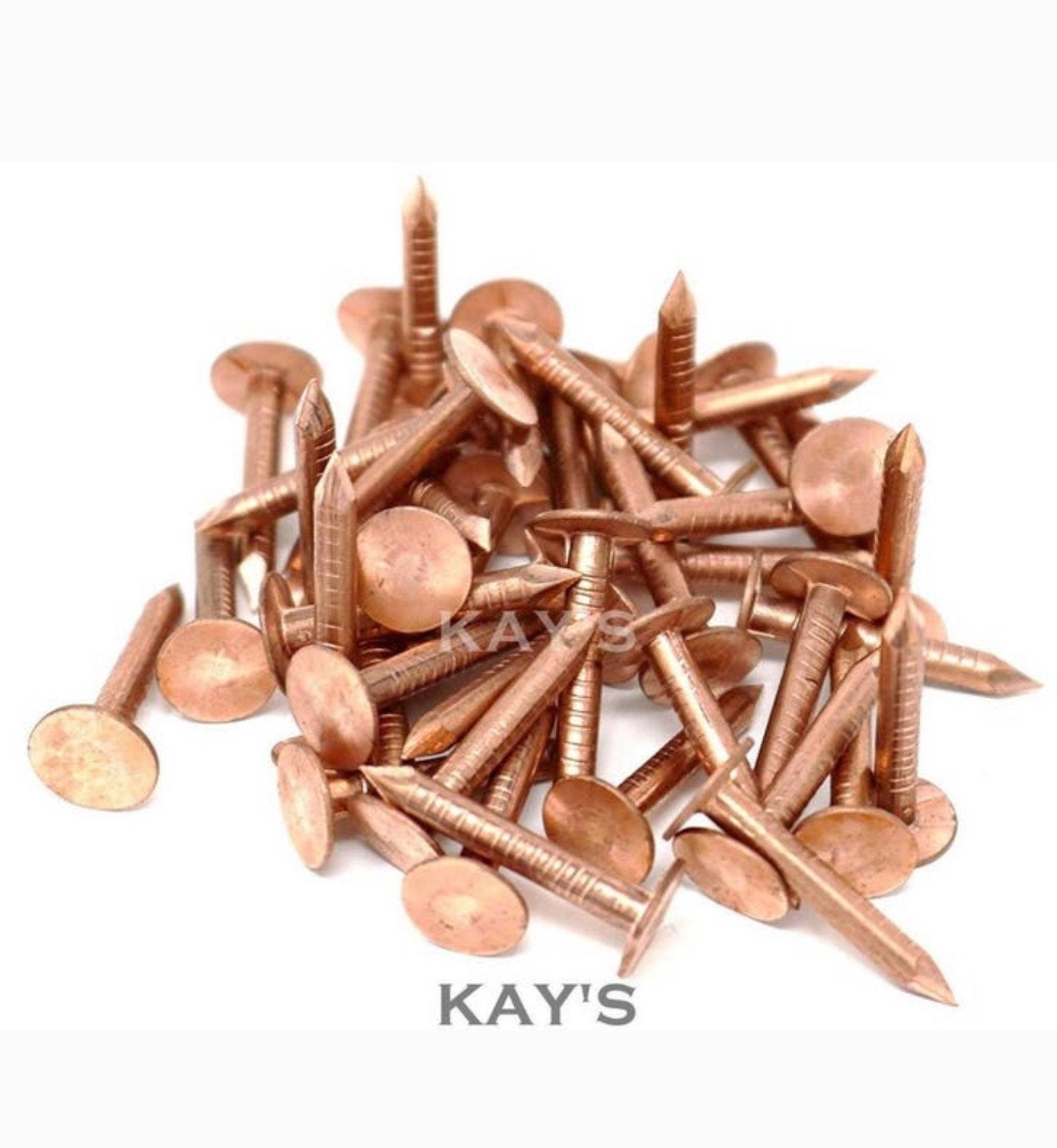 Lot 50 clous toit en cuivre 40 x 2,65 mm, 50 clous ardoise, Enlèvement ou Envoi, Neuf