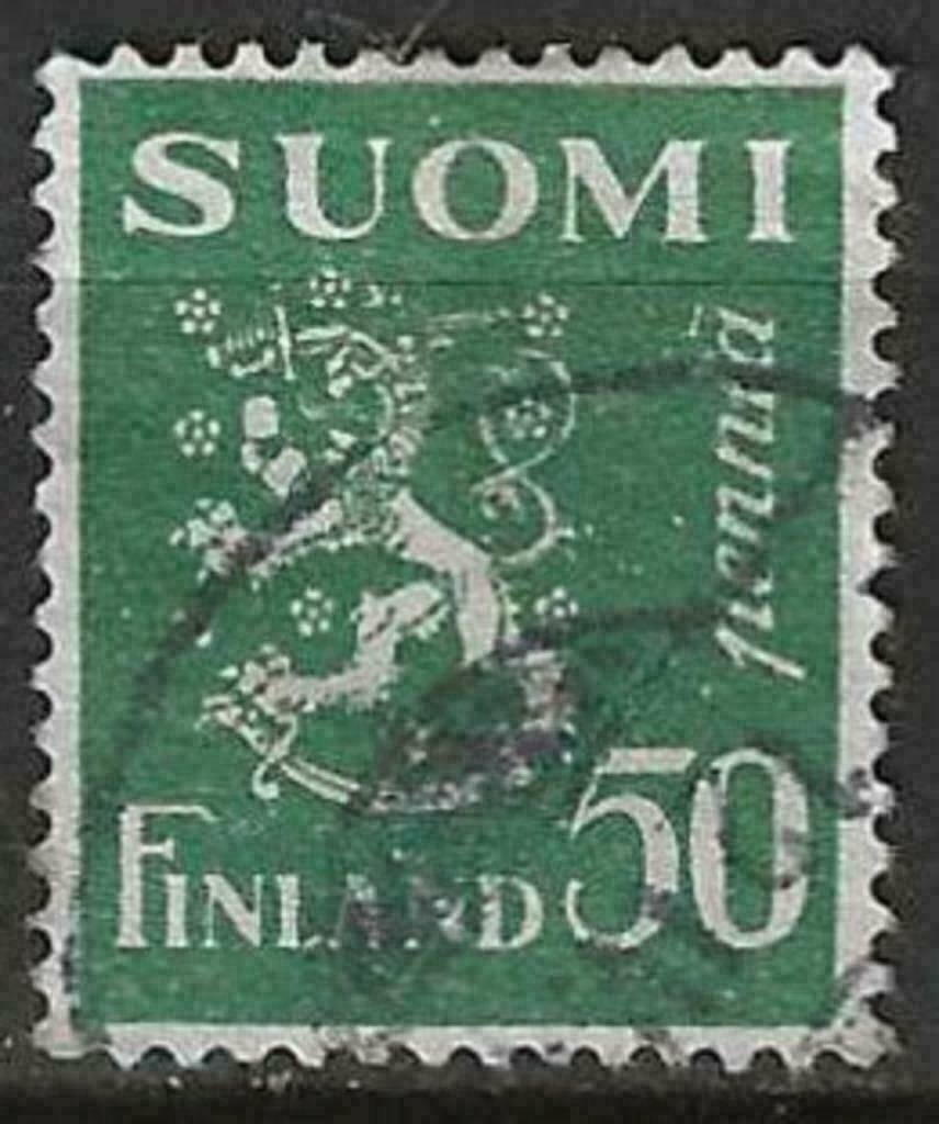 Finlande 1930/1932 - Yvert 146A - Armoiries avec lion (ST), Timbres & Monnaies, Timbres | Europe | Scandinavie, Affranchi, Finlande