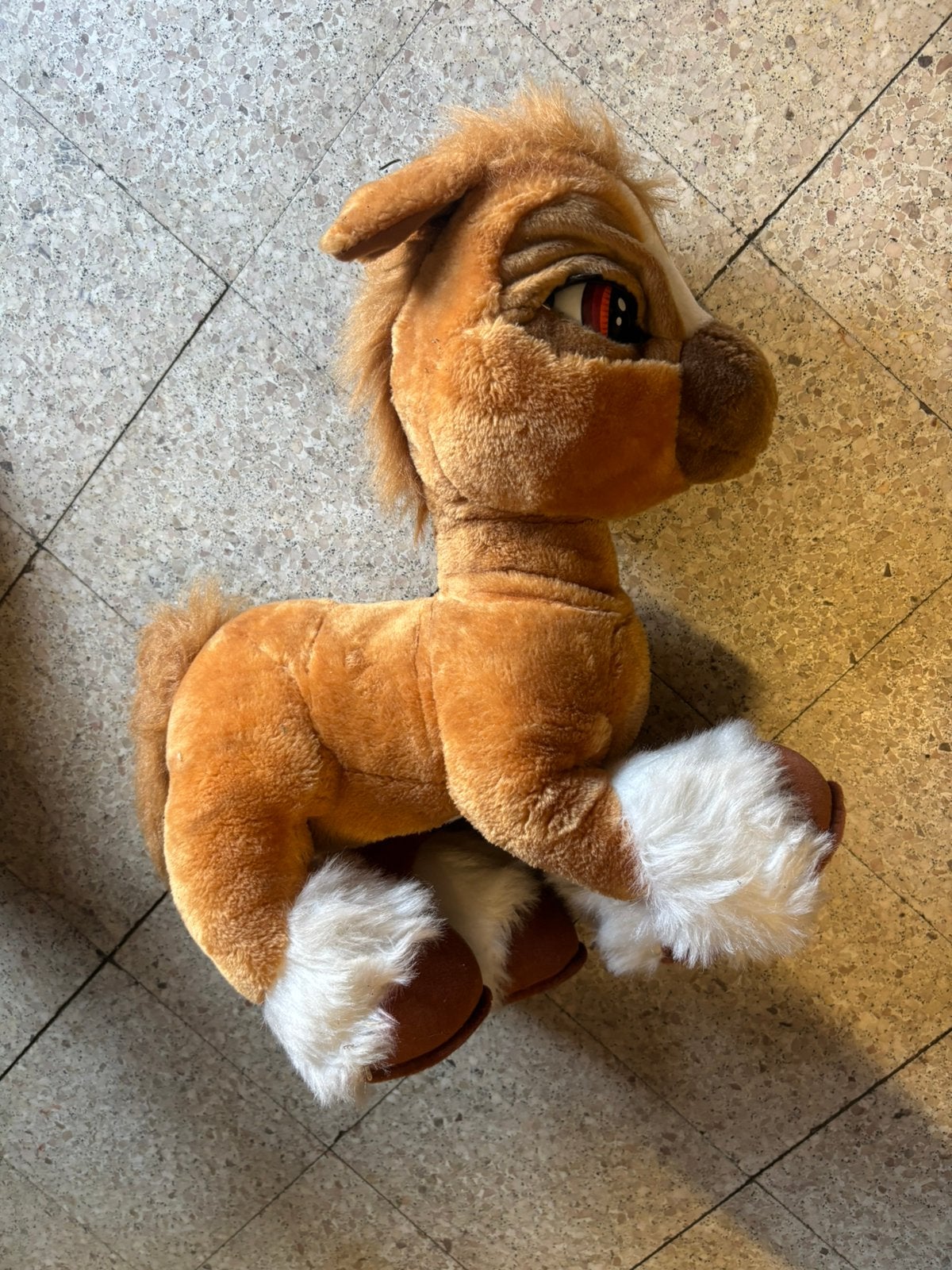 Pony die geluid maakt, Paard, Met geluid, Ophalen of Verzenden, Bruin