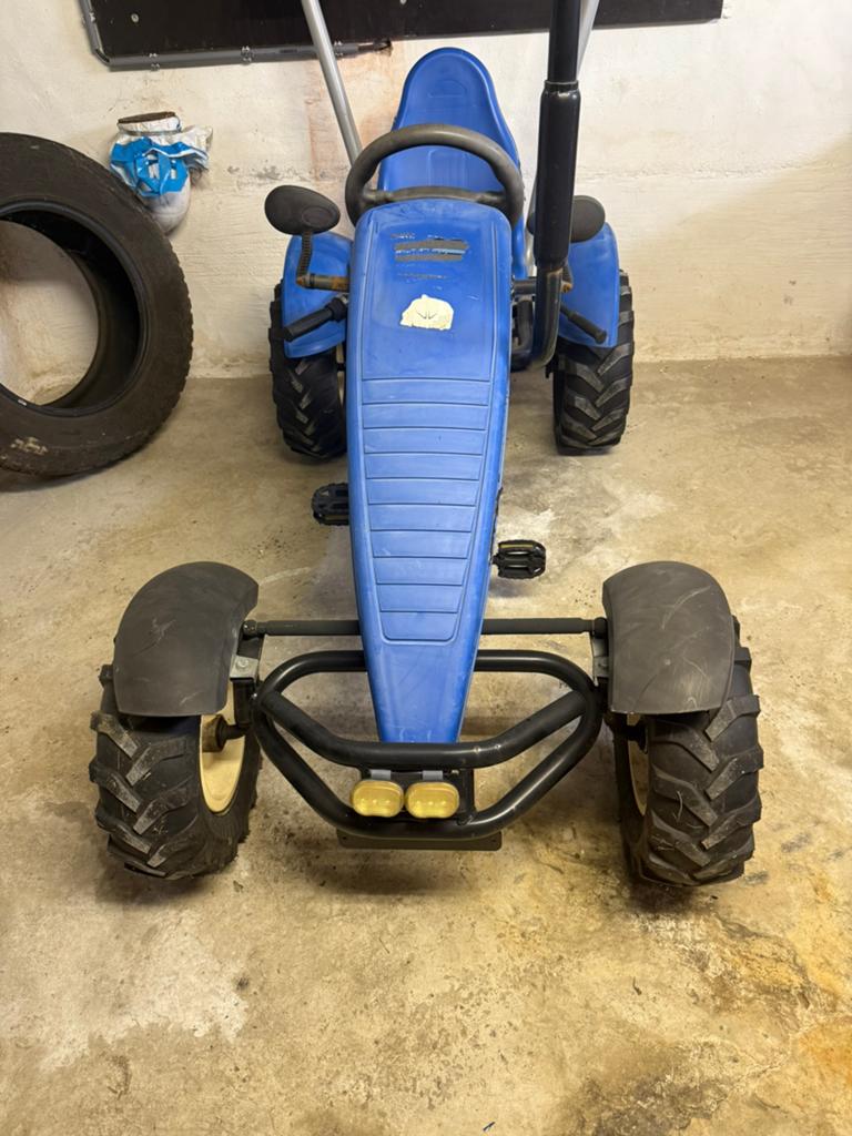 Gocart Berg New Holland + aanhangwagen dubbele as, Kinderen en Baby's, Ophalen, Gebruikt, Berg, Met kar of aanhanger