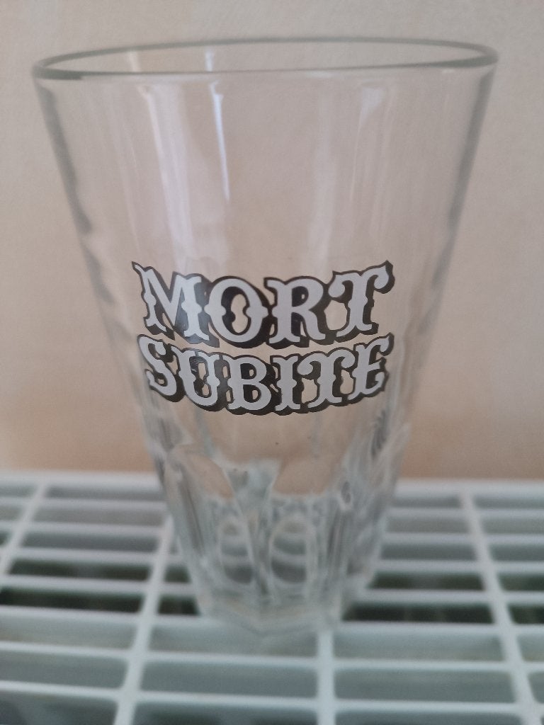A vendre 1 verre gueuze Mort subite, Collections, Enlèvement, Utilisé, Verre ou Verres, Autres marques
