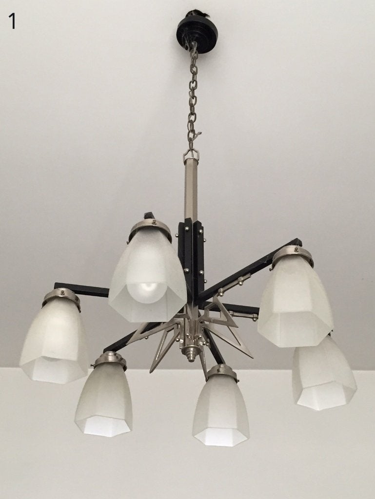 ART DECO Luchter, Ophalen