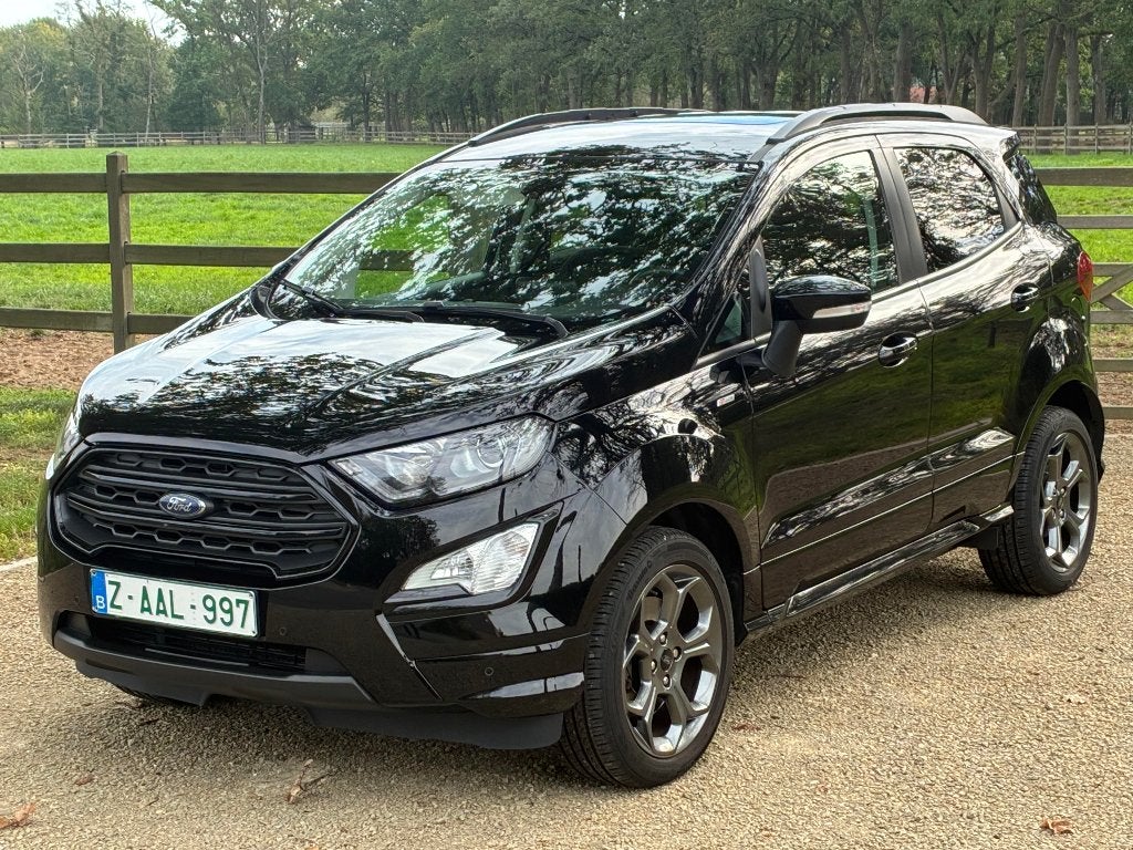 Ford Ecosport ST-Line. Ecoboost Automaat! Full option., Auto's, Dealer onderhouden, Ecosport, Alcantara, Zwart