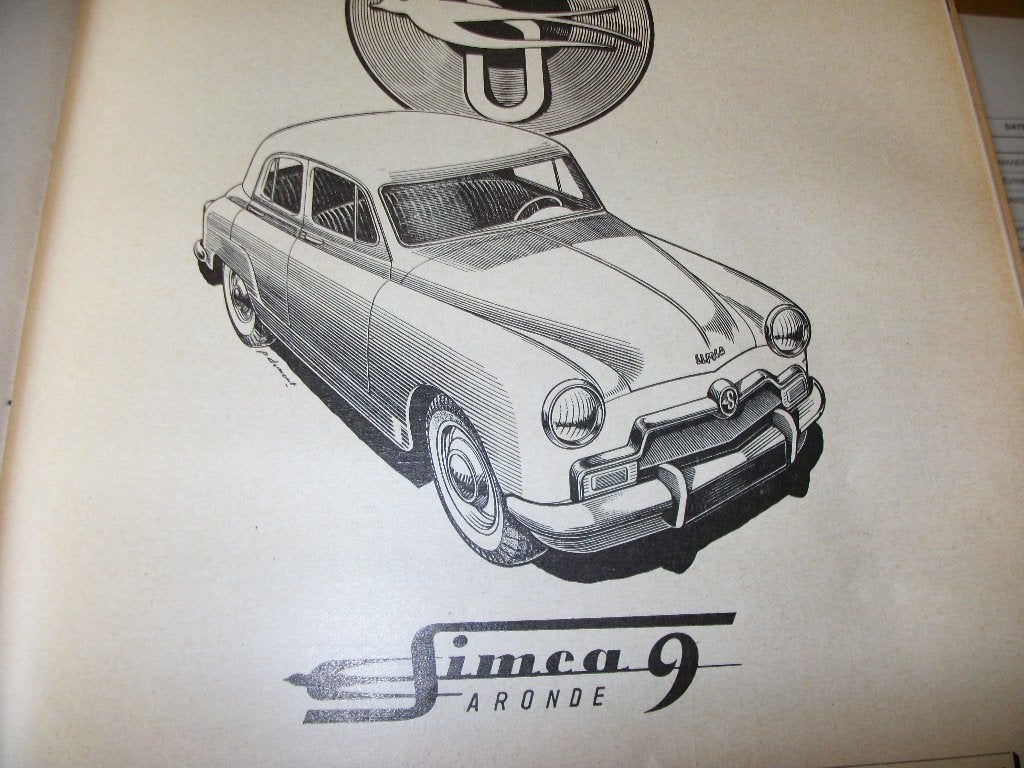 revue technique simca 9 aronde 1951-1952, Enlèvement ou Envoi