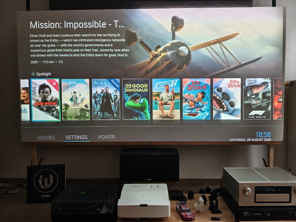 Projecteur Optoma HD35UST, Comme neuf, Enlèvement, DLP, Full HD (1080)